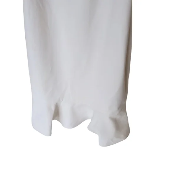 LIKELY x REVOLVE Banks White Flounce Ruffle Hem Mini Dress Size 6 - Picture 6 of 12